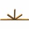 Ekena Millwork Saratoga Rough Sawn Timber Gable Bracket, Western Red Cedar, 96"W x 48"H x 4"D x 4"F, 12/12 Pitch GBW096X48X0404SAR00RWR - alternate 5